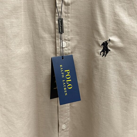 Ralph Lauren Khaki Polo Shirt - Picture 3 of 9